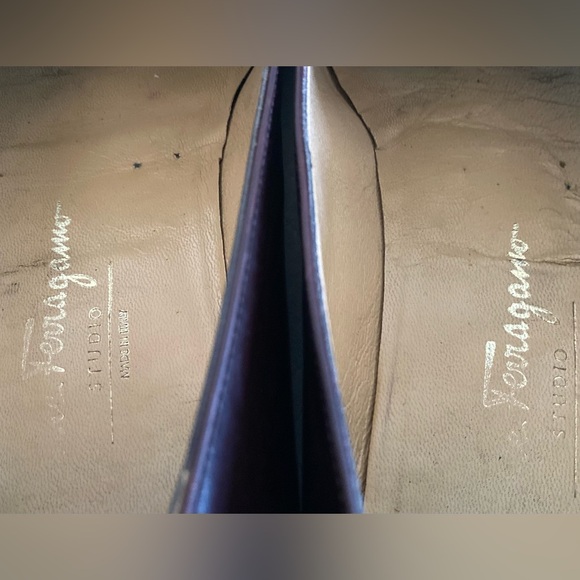 SALVATORE FERRAGAMO Loafers (12, Burgundy, Leather) - Picture 6 of 6